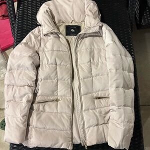 Women's Zara Beige Puffer Jacket